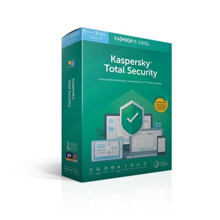 Kaspersky Total Security 2019 5 Postes / 1 An